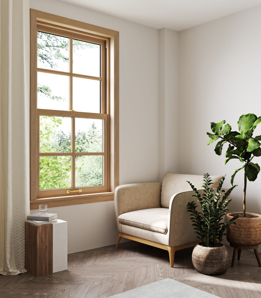 Cozy light home interior mock-up window replacement and door installation riverview